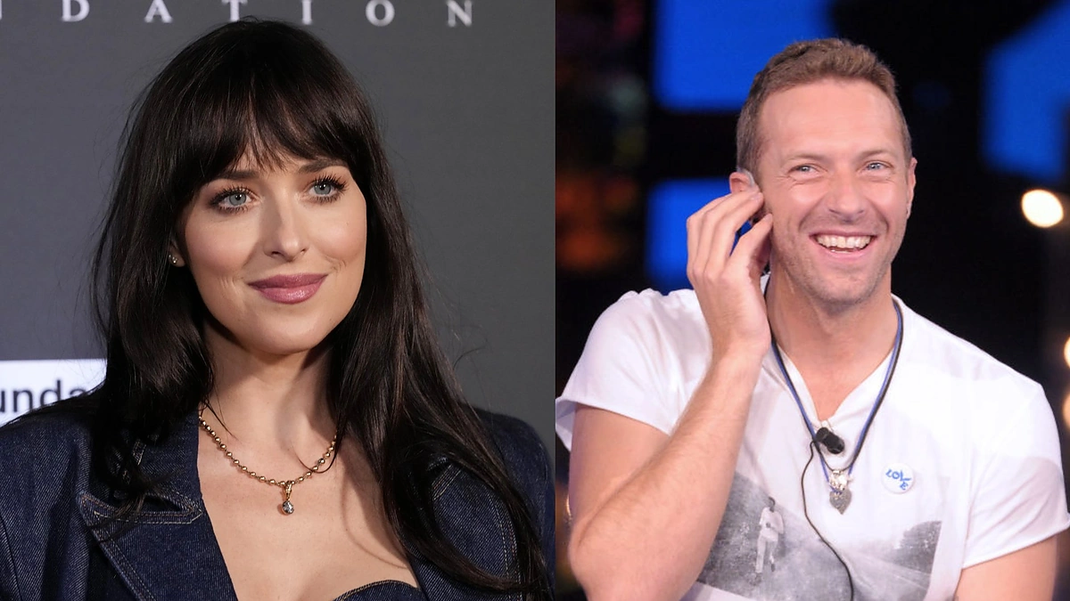 Dakota Johnson ir Chrisas Martinas / Vida Press nuotr.