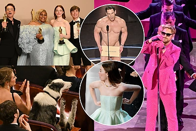 Los Andžele išdalinti „Oskarai“: nuogas J.Cena, suplyšusi E.Stone suknelė ir netikėtas svečias