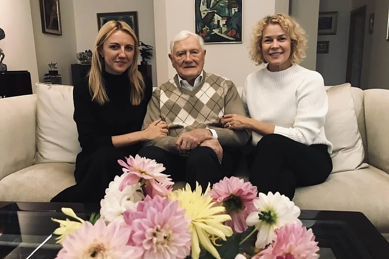 Daiva Žeimytė-Bilienė, Valdas Adamkus, Giedrė Genevičiūtė / Asmeninio archyvo nuotr.