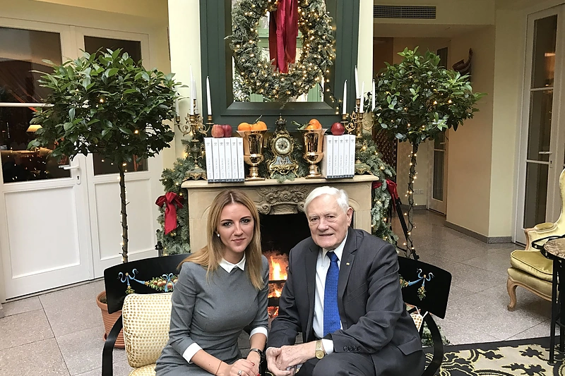 Daiva Žeimytė-Bilienė, Valdas Adamkus / Asmeninio archyvo nuotr.