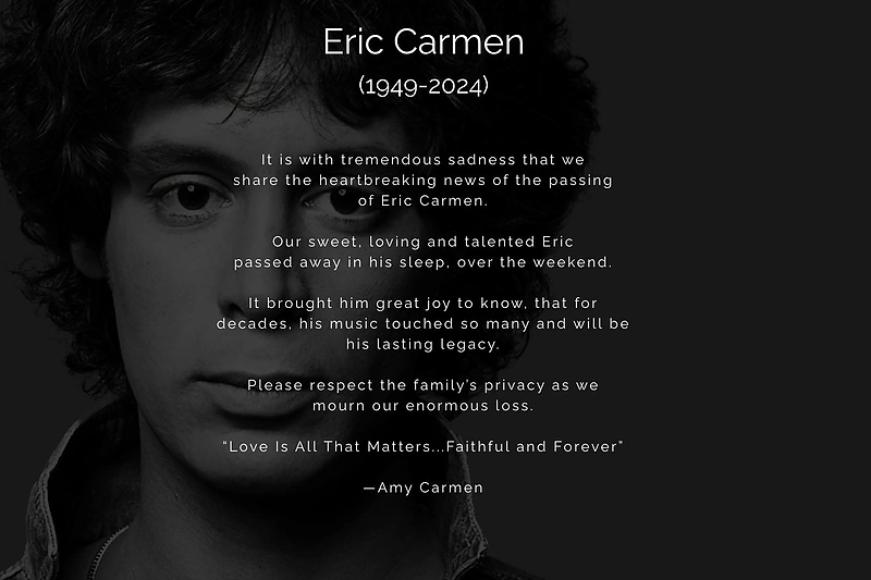 Erico Carmeno svetainėje išplatinta žinia / Ekrano nuotr.