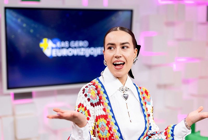 Laidoje „Kas gero „Eurovizijoje“ – Evgenya Redko / Lukas Balandis / BNS nuotr.