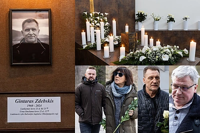 Vilniuje – atsisveikinimas su netikėtai mirusiu Gintaru Zdebskiu: atvyko draugai ir kolegos