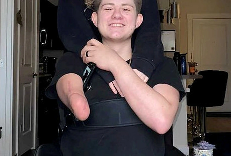 Lorenas Schauersas su savo mylimąja / AFP/„Scanpix“ nuotr.