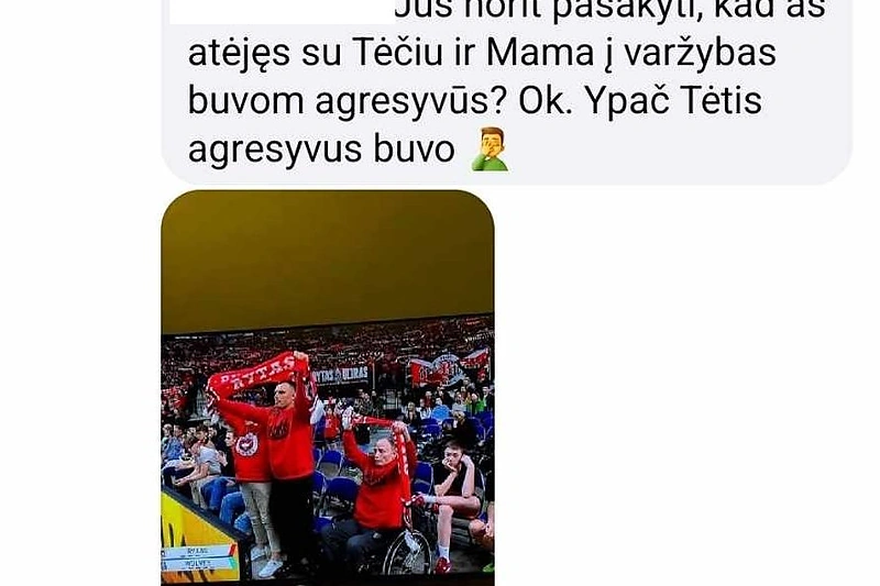 Dariaus Petrikausko žinutė / Ekrano nuotr.
