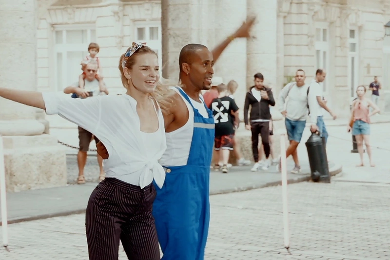 Gailė Butvilaitė su salsos partneriu Oddebi / TV3 nuotr.