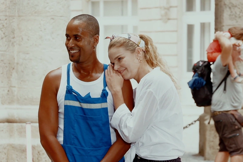 Gailė Butvilaitė su salsos partneriu Oddebi / TV3 nuotr.