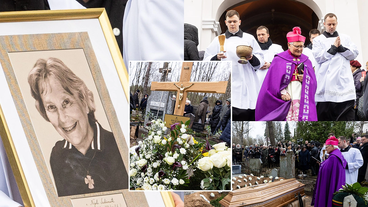 Atsisveikinimas su Felicija Nijole Sadūnaite / Pauliaus Peleckio / BNS nuotr.