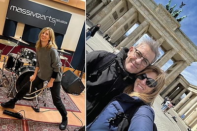 Arūno Sakalausko žmona gydytoja Gabija Laubner mokosi groti būgnais: paskatino rimta priežastis