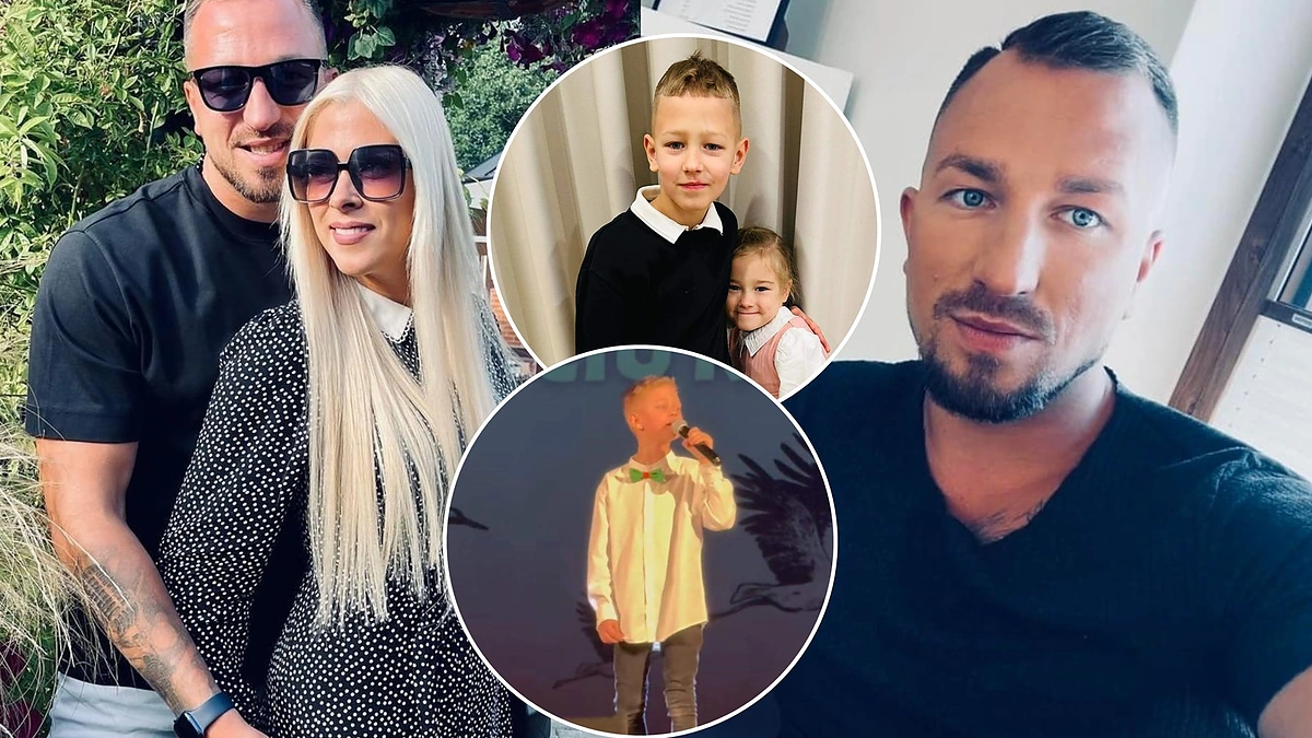 Karolis Akulavičius su žmona ir vaikais / Asmeninio albumo nuotr.