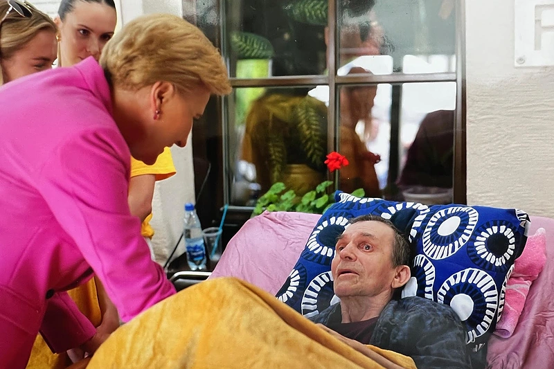 Malgožatos tėtis hospise su Lenkijos Pirmąja Ponia / Asmeninio albumo nuotr.
