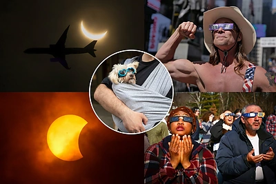 Už Atlanto – visiškas Saulės užtemimas: per pasaulį skrieja įspūdingi vaizdai