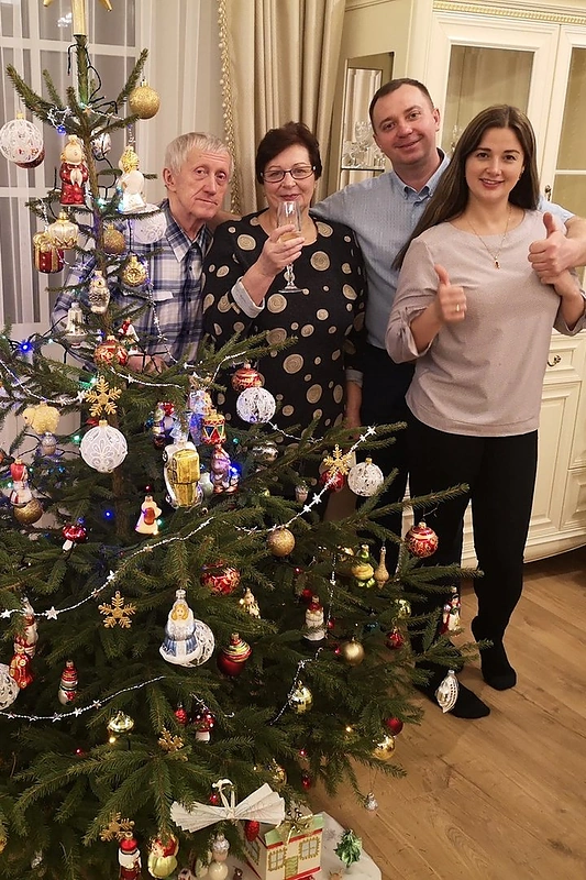Zinaida su vyru, sūnumi ir marčia / Justė Juškevičiūtė nuotr.