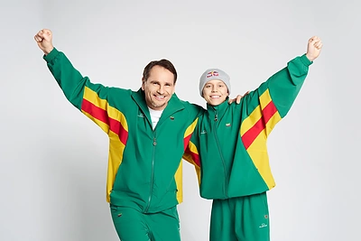 Retro stiliaus „Audimas“ kampanijoje – M.Mikutavičius ir pasaulio čempionai / „Audimas“ nuotr.