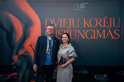 Estijos ambasadorius Lietuvoje Kaimo Kuusk su sutuoktine / M.Uldukio nuotr.