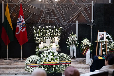 Vilniuje atsisveikinama su Gediminu Kirkilu / Lukas Balandis / BNS nuotr.
