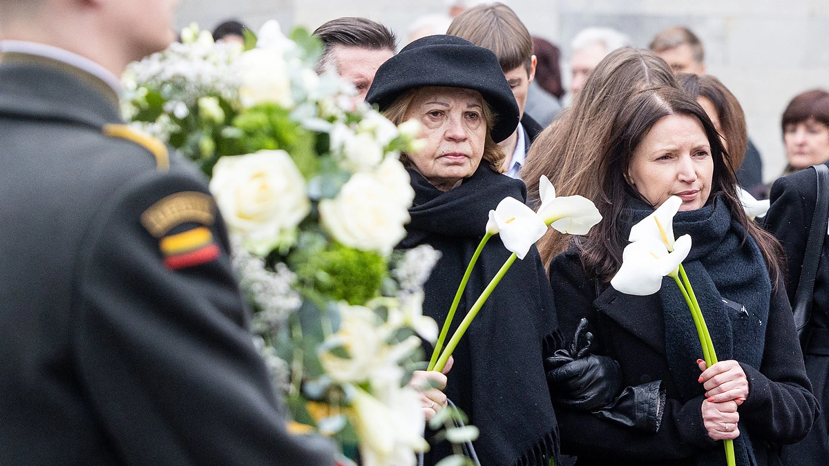 Vilniuje atsisveikinama su Gediminu Kirkilu / Pauliaus Peleckio / BNS nuotr.