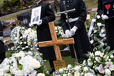 Vilniuje atsisveikinama su Gediminu Kirkilu / Pauliaus Peleckio / BNS nuotr.