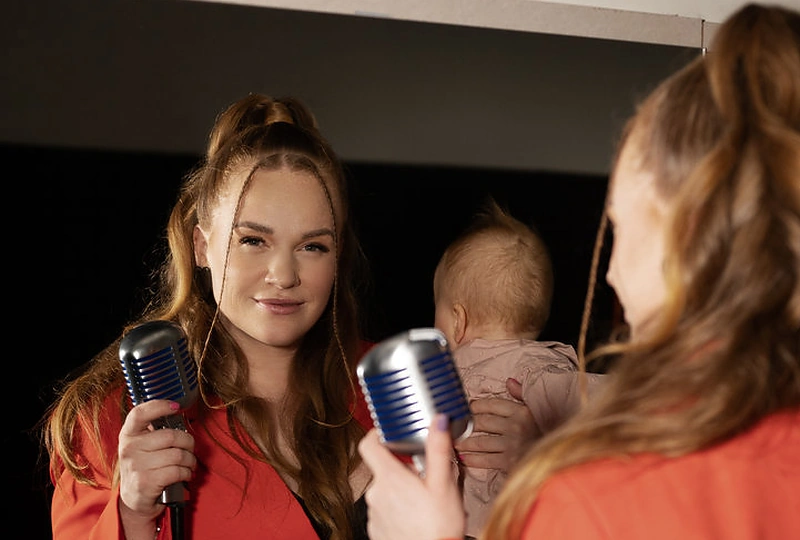 Donata Virbilaitė su dukra Gabija / K.Povilanskaitė-Zaperackienės nuotr.