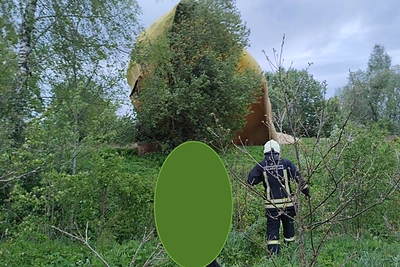 Šilutės rajone nukrito oro balionas / R.Žalgevičiaus nuotr.