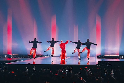 Silvester Belt „Eurovizijos“ finale / Sarah Louise Bennett/EBU nuotr.