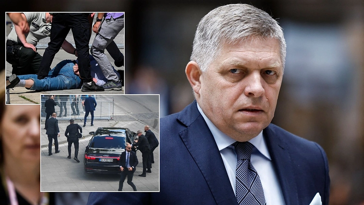 Pašautas Slovakijos premjeras Robertas Fico / Scanpix ir stopkadrų nuotr.