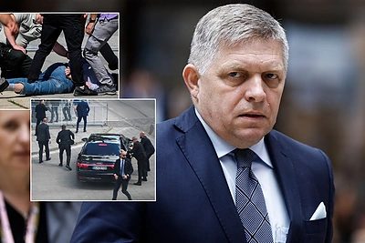Slovakijoje pašautas premjeras Robertas Fico: nuskraidintas į ligoninę, būklė sunki