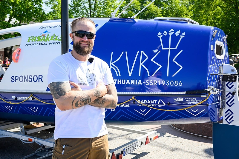 Aurimas Mockus iš jo „Kuršis“ / Organizatorių nuotr.