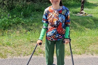 Ajana Lolat-Pažarauskienė Druskininkuose pabaigė „Svajonių žygį“ per Lietuvą / Organizatorių nuotr.