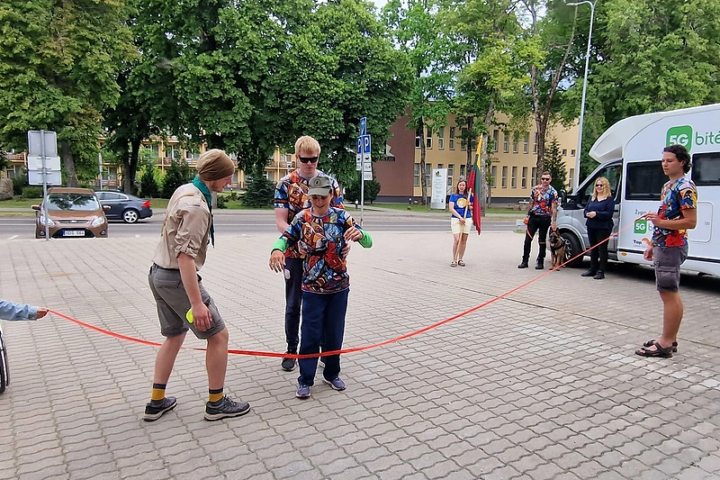 Ajana Lolat-Pažarauskienė Druskininkuose pabaigė „Svajonių žygį“ per Lietuvą / Organizatorių nuotr.