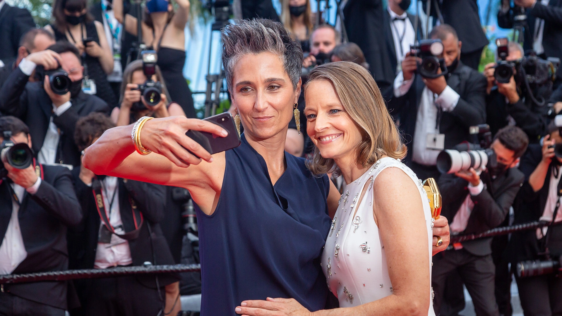 Alexandra Hedison ir Judie Foster / Vida Press nuotrauka