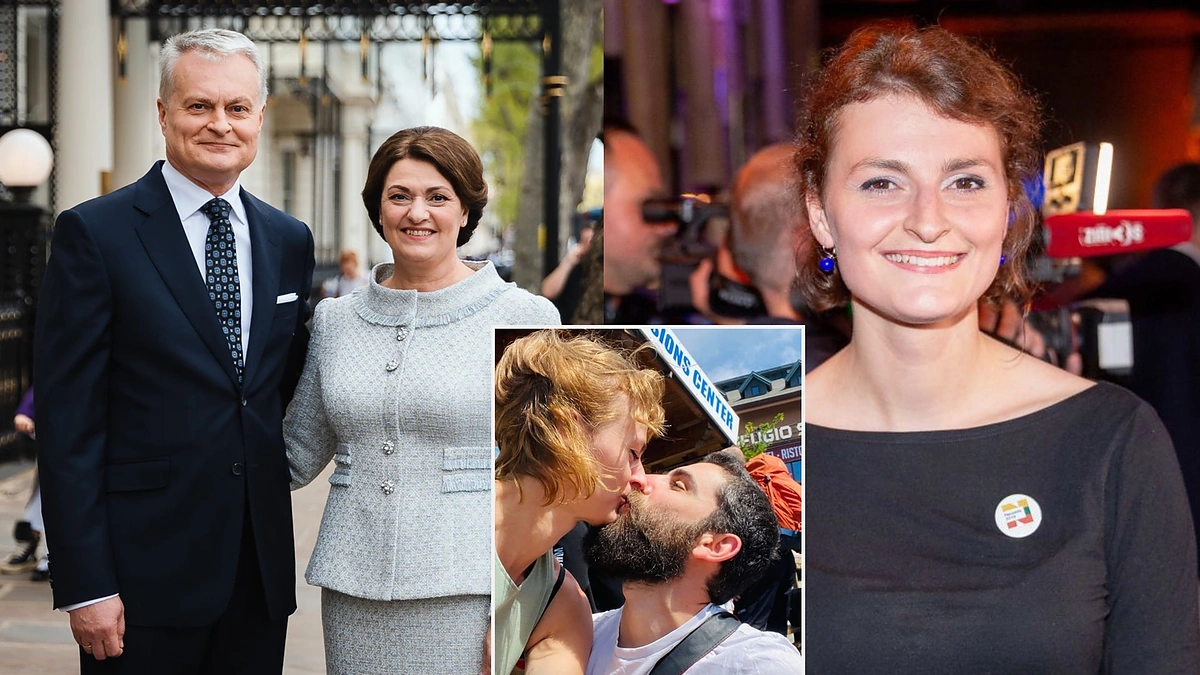 Gitanas Nausėda su žmona Diana, Gedailė Nausėdaitė / BNS Foto ir Instagram nuotr.