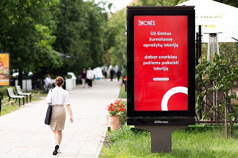 Žurnalo „Žmonės“ reklamos kampanija / Skirmantas Lisauskas nuotr.