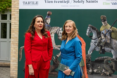 Parodos „Vien šventieji“ atidarymo svečiai / Giedriaus Matulaičio nuotr.