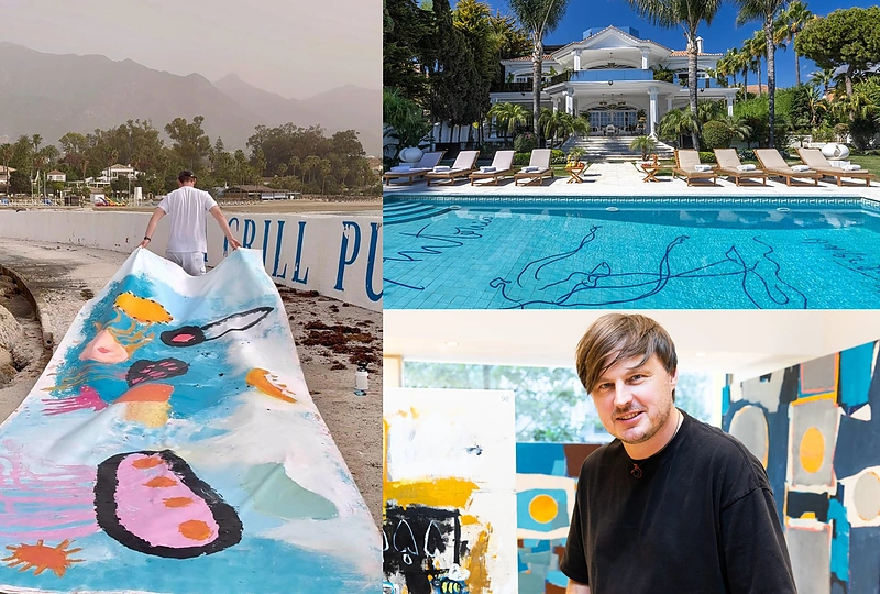 Eigirdo Scinsko paveikslai – įspūdingoje viloje, kur lankėsi Pablo Picasso / Asmeninio albumo ir BNS nuotr.