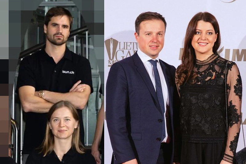 Vilhelmas Germanas ir Ieva Trinkūnaitė (nuotraukoje kairėje) bei Monika ir Mindaugas Navickai skrido privačiu lėktuvu į Dubajų / 15min nuotr.