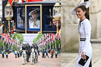 Kate Middleton po vėžio diagnozės – pirmąkart viešumoje: į karališkąjį paradą atvyko su šeima