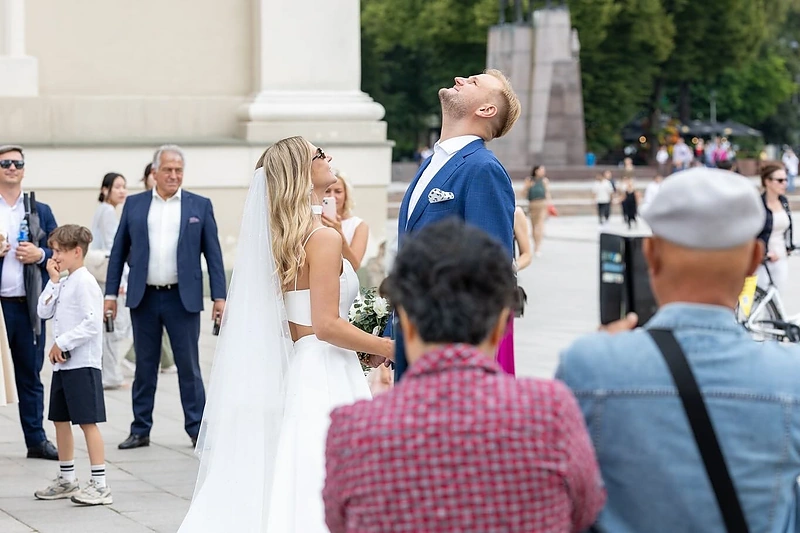 Andriaus Čerškaus ir Evelinos Stasiūnaitės vestuvės / Sauliaus Čirbos nuotr.