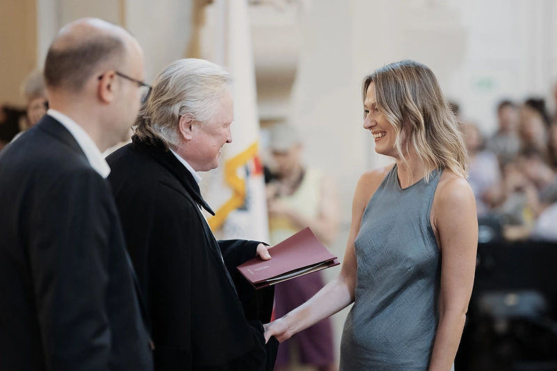 Beatai Tiškevič teikiamas diplomas. / Justino Auškelio ir asmeninio archyvo nuotr.
