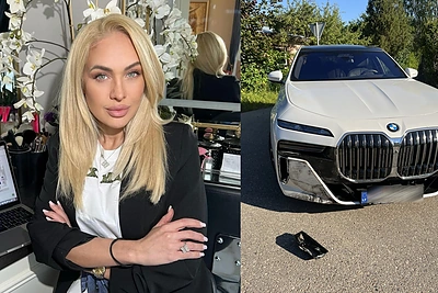 Oksana Pikul su prabangiu automobiliu pateko į eismo įvykį: „Avarijos kaltininkė esu aš“