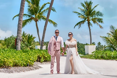 Algimantas Minalga-Soliaris su žmona Monika / Asmeninio archyvo nuotr.