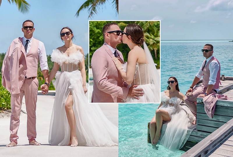 Algimantas Minalga-Soliaris su žmona Monika / Asmeninio archyvo nuotr.