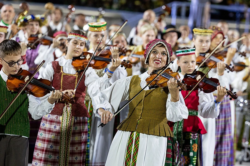 Dainų šventės ansamblių vakaras „Gyvybės medis“ / Pauliaus Peleckio / BNS nuotr.