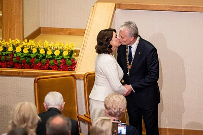 Diana Nausėdienė, Gitanas Nausėda / Pauliaus Peleckio / BNS nuotr.