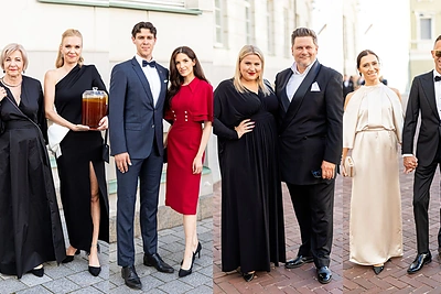 Į G.Nausėdos inauguracijos pokylį susirinko šalies elitas: Prezidentūros kieme – 2 tūkst. svečių