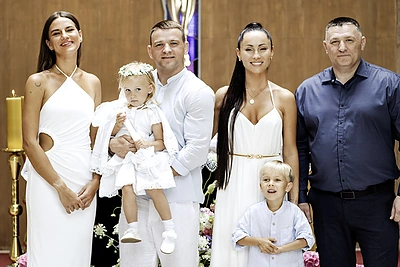 Gretos Lebedevos dukros Elaros krikštynos / Beatričė Staniūnaitė nuotr.