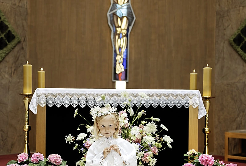 Gretos Lebedevos dukros Elaros krikštynos / Asmeninio albumo nuotr.