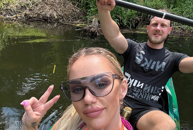 Justina Partikė pirmąkart plaukė baidarėmis / Asmeninio albumo nuotr.