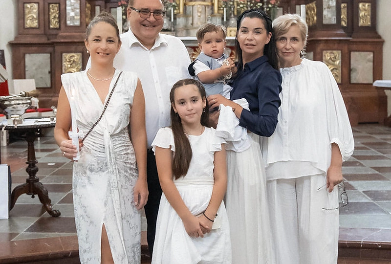 Kęstučio Kuzmicko anūko krikštynos / Asmeninio albumo nuotr.