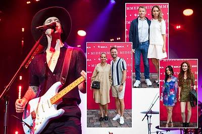 Justinas Jarutis trankiai uždarė „Midsummer“ festivalį: surengė staigmeną jaunavedžiams ir sesei